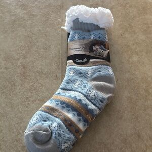 Slipper Sock NWT thermal Knit super soft bottom tread